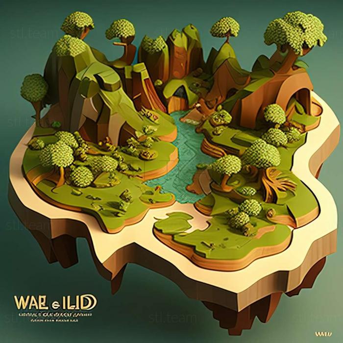 3D model Islands of Wakfu game (STL)